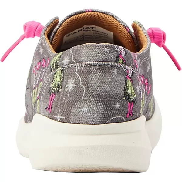 imageARIAT Womens Hilo Stretch Slip On Flats Casual  BlackHula Print