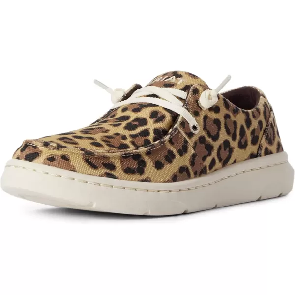 imageARIAT Womens Hilo Stretch Slip On Flats Casual  BlackLeopard Print