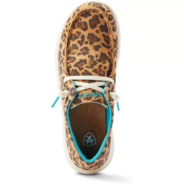 imageARIAT Womens Hilo Stretch Slip On Flats Casual  BlackLively Leopard