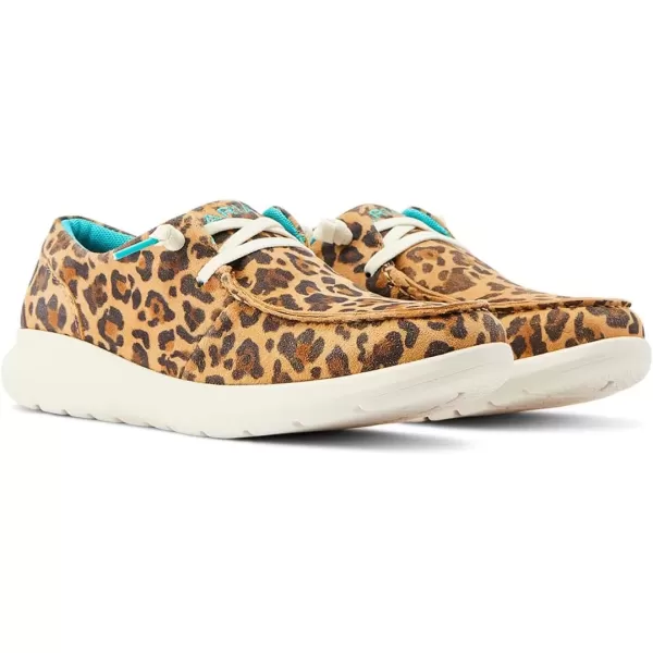 imageARIAT Womens Hilo Stretch Slip On Flats Casual  BlackLively Leopard