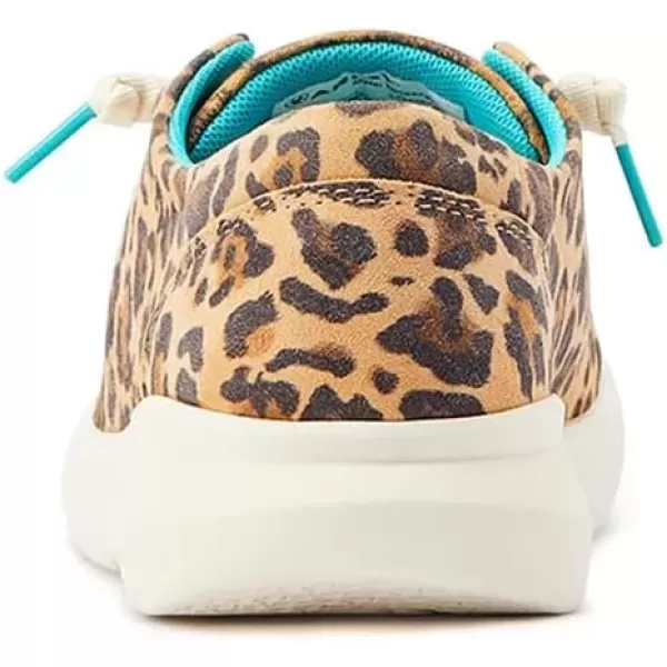 imageARIAT Womens Hilo Stretch Slip On Flats Casual  BlackLively Leopard