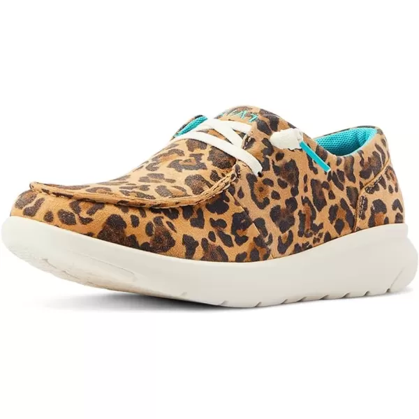imageARIAT Womens Hilo Stretch Slip On Flats Casual  BlackLively Leopard