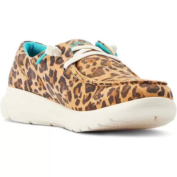 imageARIAT Womens Hilo Stretch Slip On Flats Casual  BlackLively Leopard