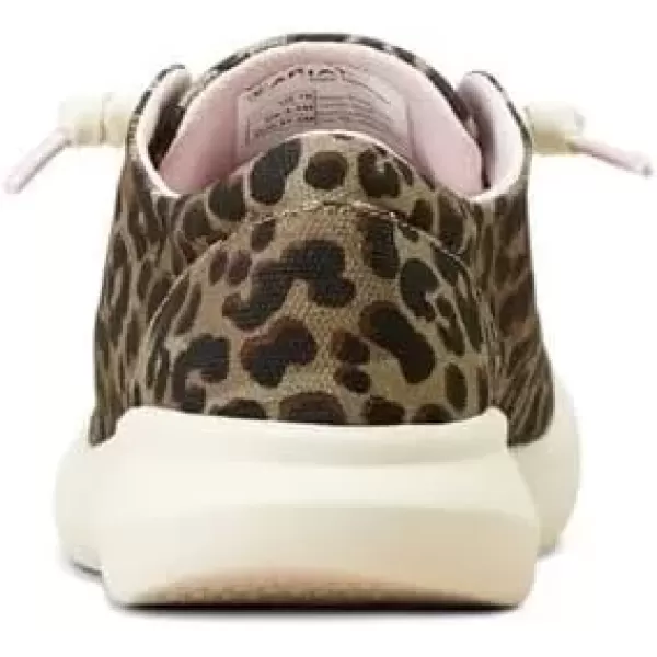 imageARIAT Womens Hilo Stretch Slip On Flats Casual  BlackOlive Leopard Print