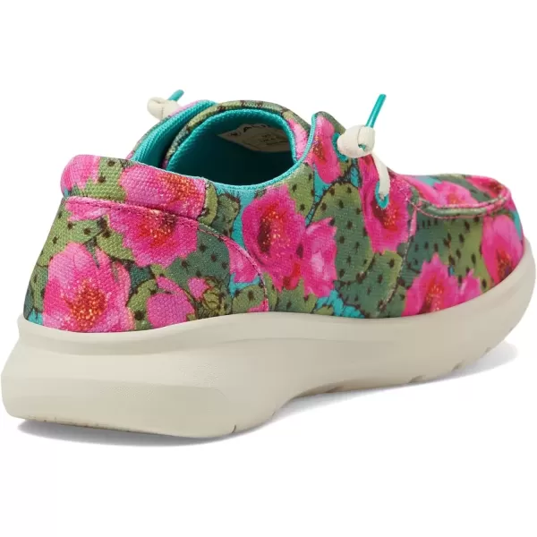 imageARIAT Womens Hilo Stretch Slip On Flats Casual  BlackPrickly Pear