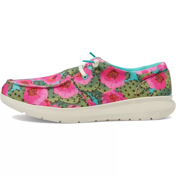 imageARIAT Womens Hilo Stretch Slip On Flats Casual  BlackPrickly Pear