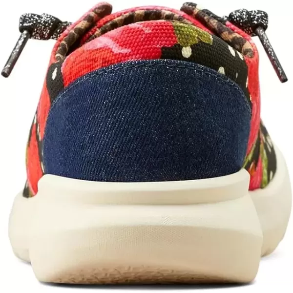 imageARIAT Womens Hilo Stretch Slip On Flats Casual  BlackPunchy Polka Dot