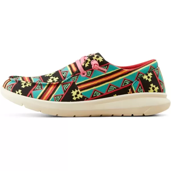imageARIAT Womens Hilo Stretch Slip On Flats Casual  BlackRetro Clovis