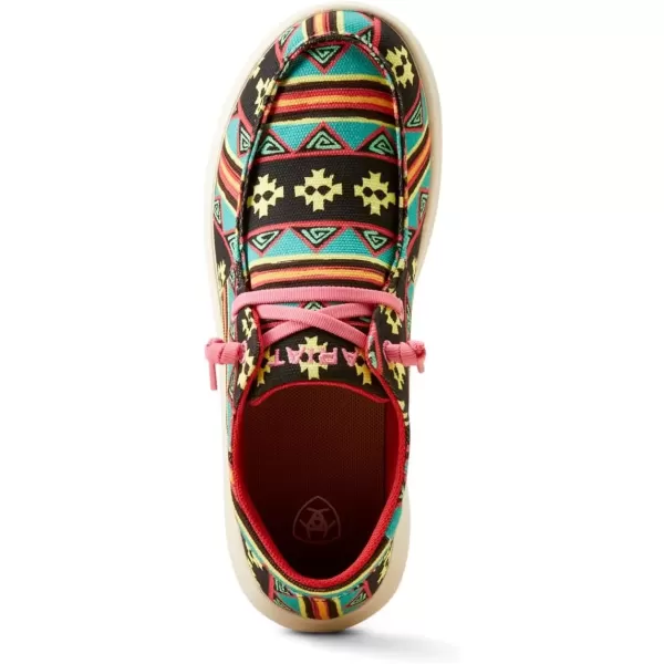 imageARIAT Womens Hilo Stretch Slip On Flats Casual  BlackRetro Clovis