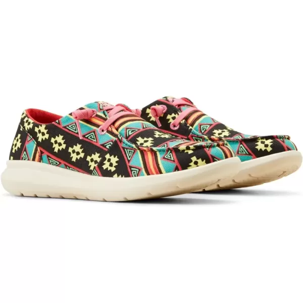 imageARIAT Womens Hilo Stretch Slip On Flats Casual  BlackRetro Clovis