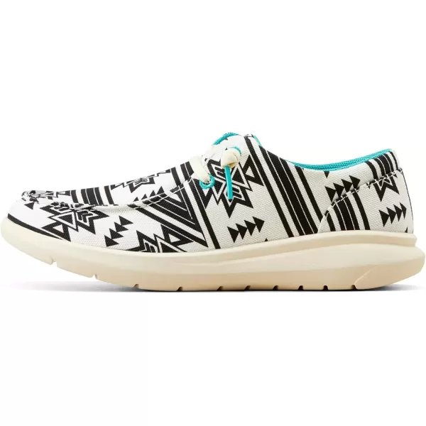 imageARIAT Womens Hilo Stretch Slip On Flats Casual  BlackStark Southwest