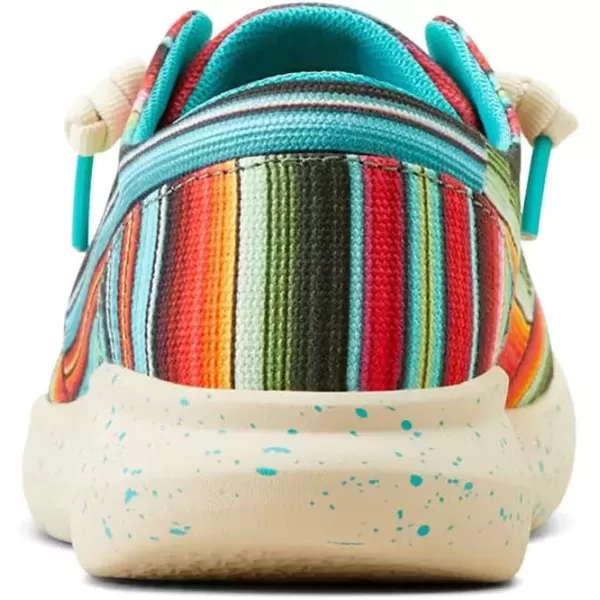 imageARIAT Womens Hilo Stretch Slip On Flats Casual  BlackStriking Serape