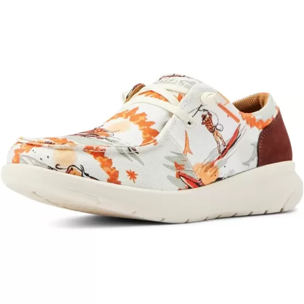 Surfing Longhorn Print