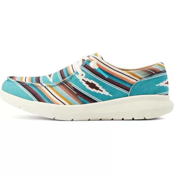 imageARIAT Womens Hilo Stretch Slip On Flats Casual  BlackTurq Serape