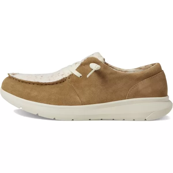 imageARIAT Womens Hilo Stretch Slip On Flats Casual  BlackWalnutSpotted Hair on
