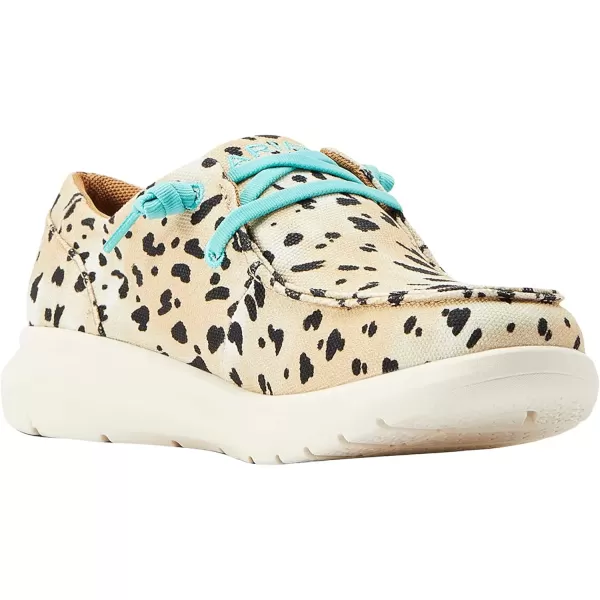 imageARIAT Womens Hilo Stretch Slip On Flats Casual  BlackWashed Animal Print