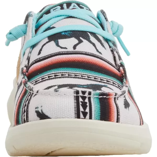 imageARIAT Womens Hilo Stretch Slip On Flats Casual  BlackWildhorse Serape Print