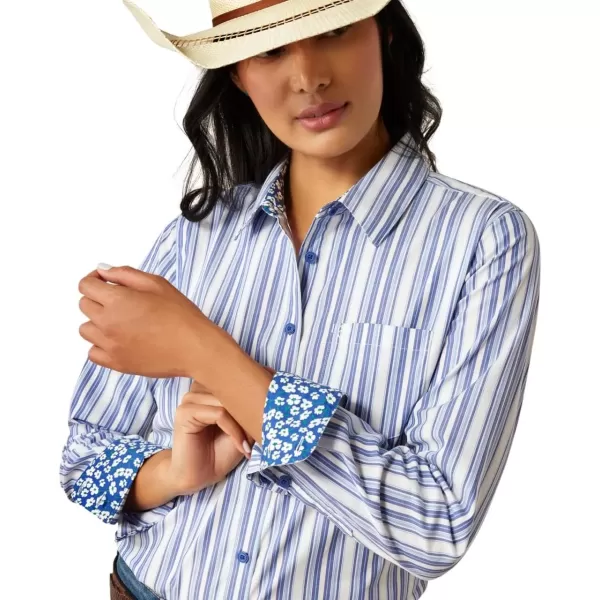 imageARIAT Womens Kirby Stretch ShirtCobalt Stripe