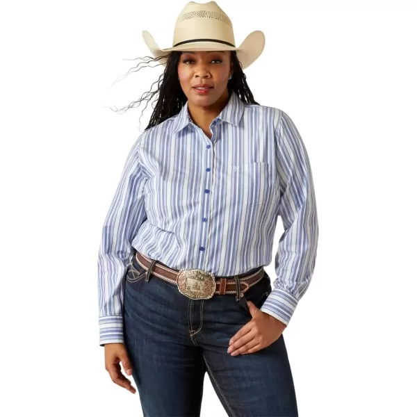 imageARIAT Womens Kirby Stretch ShirtCobalt Stripe