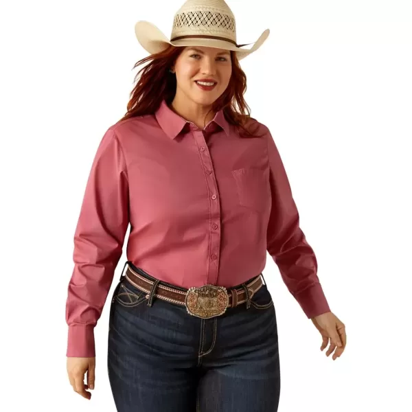 imageARIAT Womens Kirby Stretch ShirtRose Wine