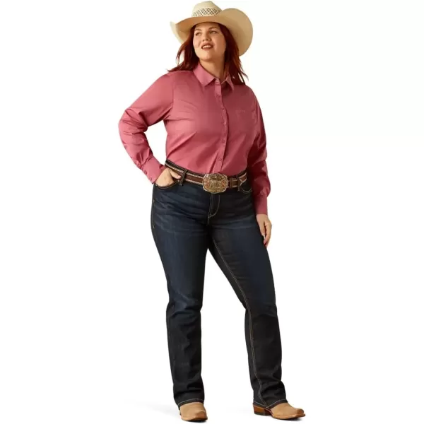imageARIAT Womens Kirby Stretch ShirtRose Wine