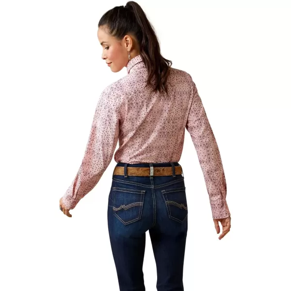 imageAriat Female Kirby Stretch Shirt Coral Blush Paisley 3X