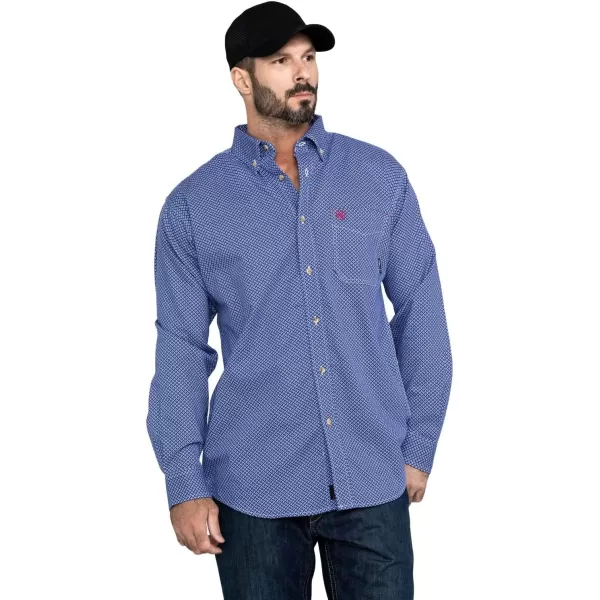 imageAriat Mens Fr Liberty Work ShirtCobalt