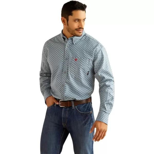 imageAriat Mens Fr Liberty Work ShirtSmoke Blue