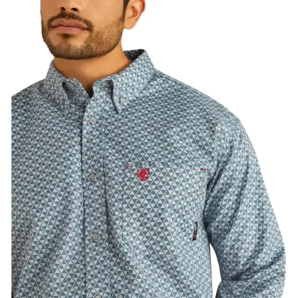 imageAriat Mens Fr Liberty Work ShirtSmoke Blue