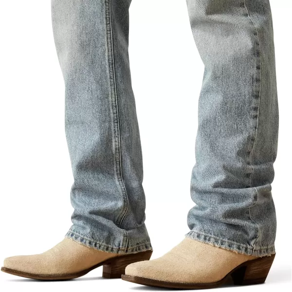 imageAriat Mens Yellowstone M5 Rider Slim Straight JeanLight Distressed
