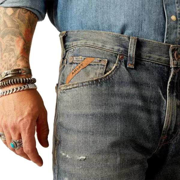imageAriat Mens Yellowstone M5 Rider Slim Straight JeanMedium Dirty
