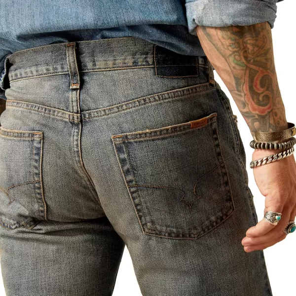 imageAriat Mens Yellowstone M5 Rider Slim Straight JeanMedium Dirty