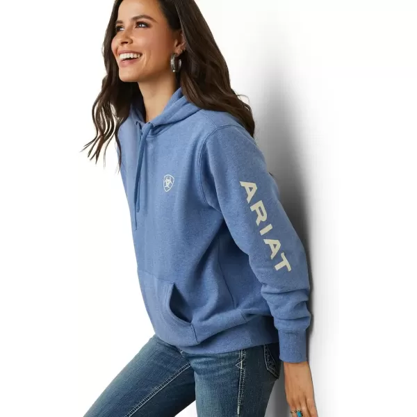 imageAriat Womens Hooded SweatshirtAriat Logo Blue Heather
