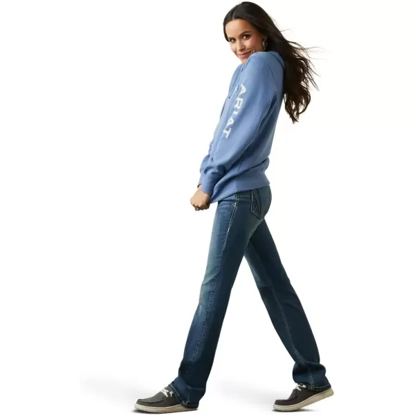imageAriat Womens Hooded SweatshirtAriat Logo Blue Heather