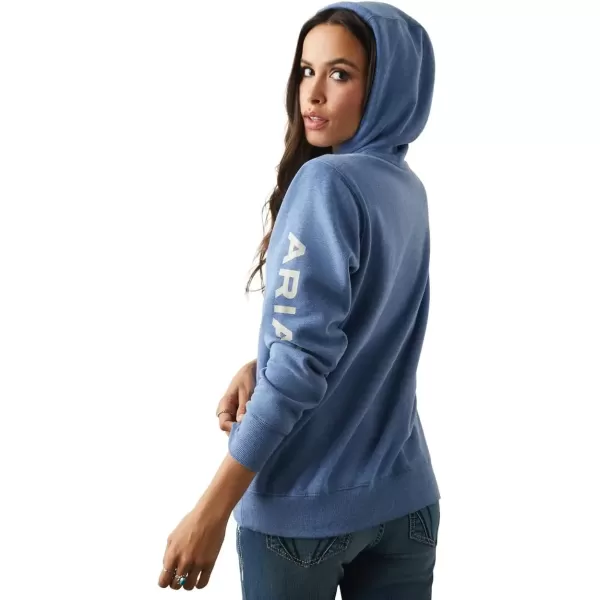 imageAriat Womens Hooded SweatshirtAriat Logo Blue Heather