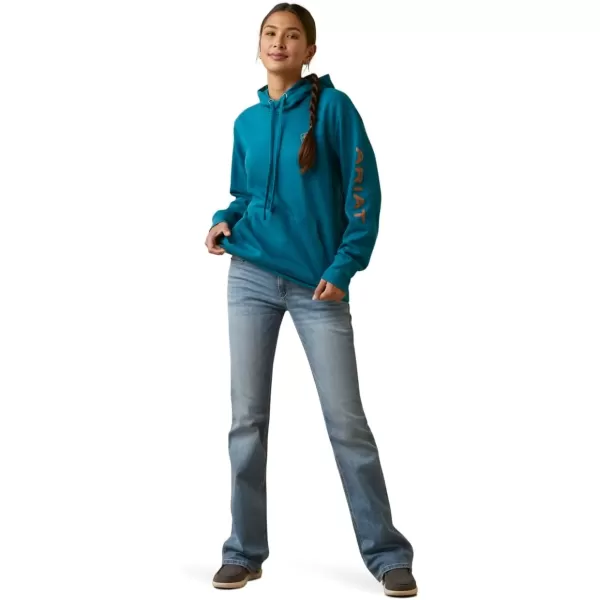 imageAriat Womens Hooded SweatshirtAriat Logo Deep Lagoon