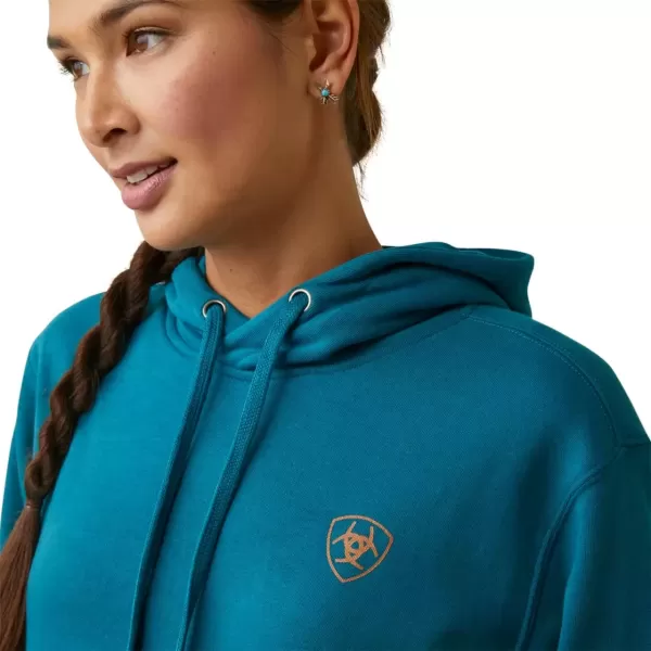 imageAriat Womens Hooded SweatshirtAriat Logo Deep Lagoon