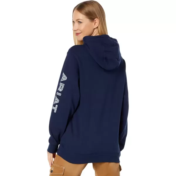 imageAriat Womens Hooded SweatshirtAriat Logo Navy Eclipse