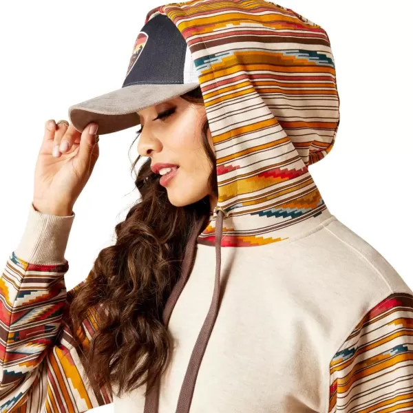 imageAriat Womens Hooded SweatshirtChimayo Print Sunset Saltillo