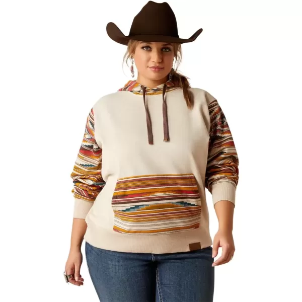 imageAriat Womens Hooded SweatshirtChimayo Print Sunset Saltillo