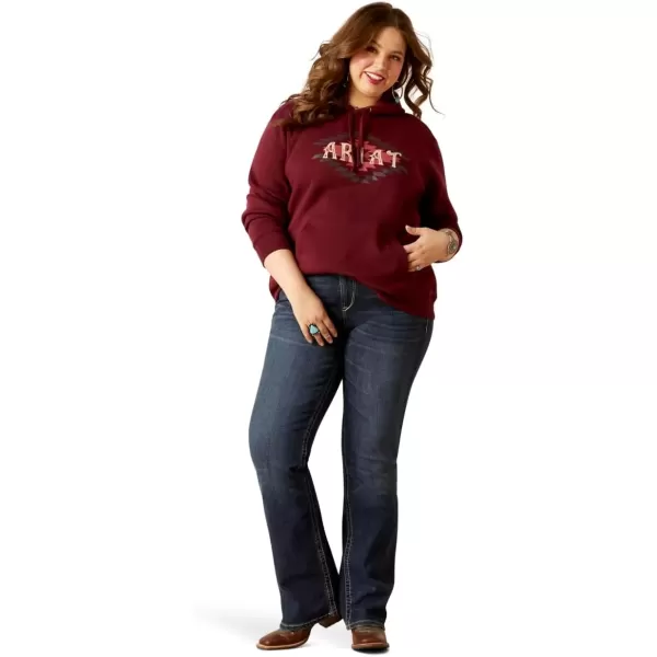 imageAriat Womens Hooded SweatshirtDiamond Twany Port