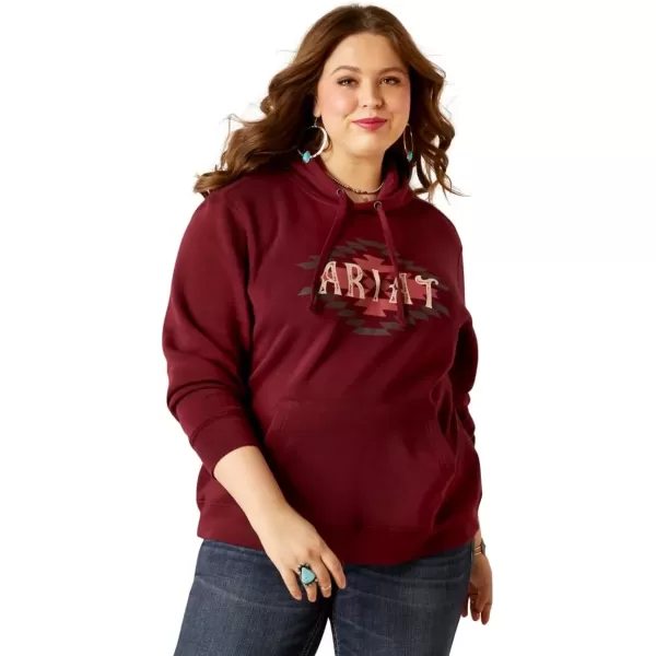 imageAriat Womens Hooded SweatshirtDiamond Twany Port