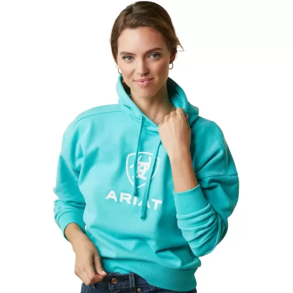 imageAriat Womens Hooded SweatshirtJust Heather Pool Blue