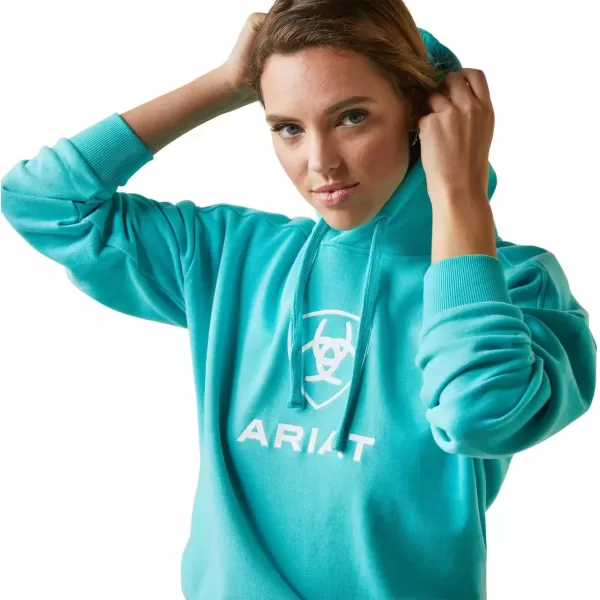 imageAriat Womens Hooded SweatshirtJust Heather Pool Blue