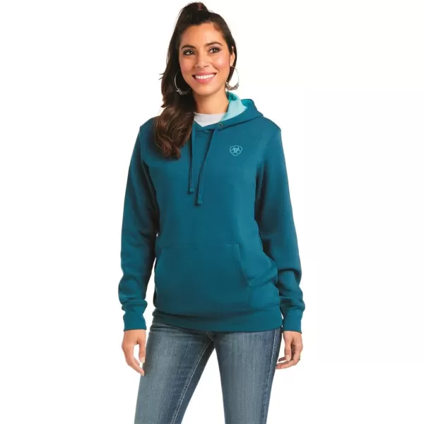 imageAriat Womens Hooded SweatshirtLogo Blue Heather