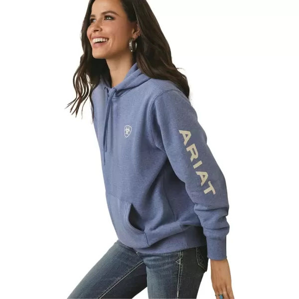 imageAriat Womens Hooded SweatshirtLogo Blue Heather