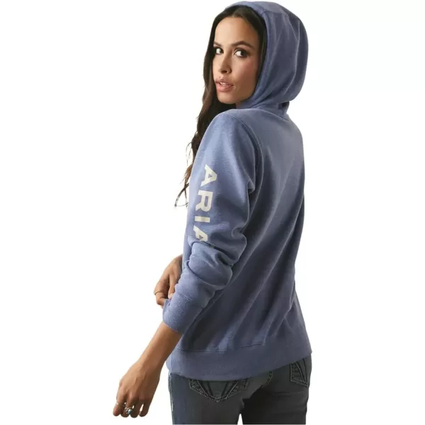 imageAriat Womens Hooded SweatshirtLogo Blue Heather