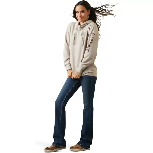 imageAriat Womens Hooded SweatshirtLogo Oatmeal Heather
