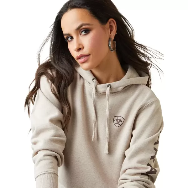 imageAriat Womens Hooded SweatshirtLogo Oatmeal Heather