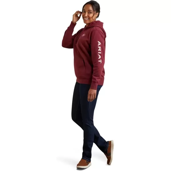 imageAriat Womens Hooded SweatshirtLogo Zinfandel